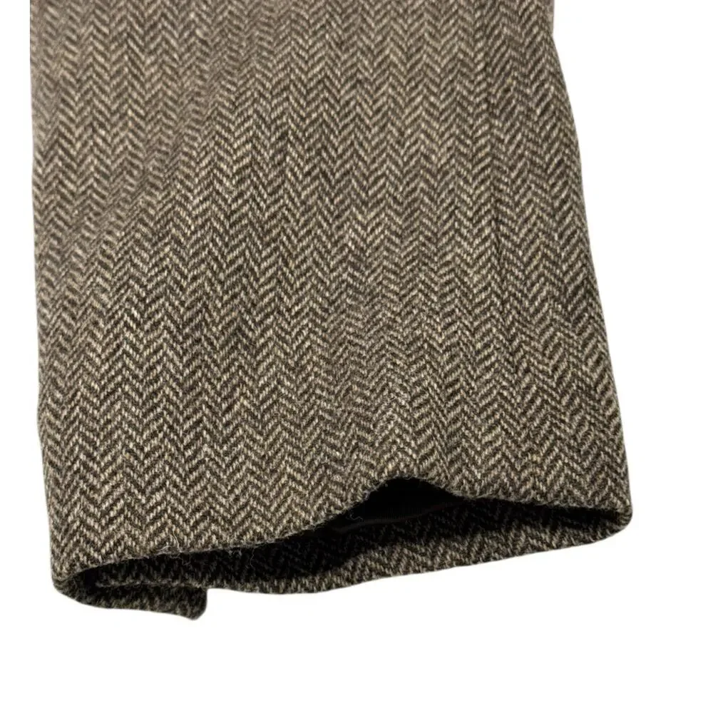 J.Crew Ludlow Blazer Yorkshire Tweed Moon Men 40R Brown English Wool Sport Coat